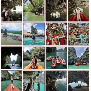 เขาตาปู-เขาพิงกัน, ถ้ำลอด, เกาะปันหยี, ถ้ำแก้ว, เกาะห้อง, เกาะพนัก James Bond island lod Cave, Panyee island, Keaw Cave, Hong island, Panak island  / เวลา 4 ชม. / ราคา 4,500.-